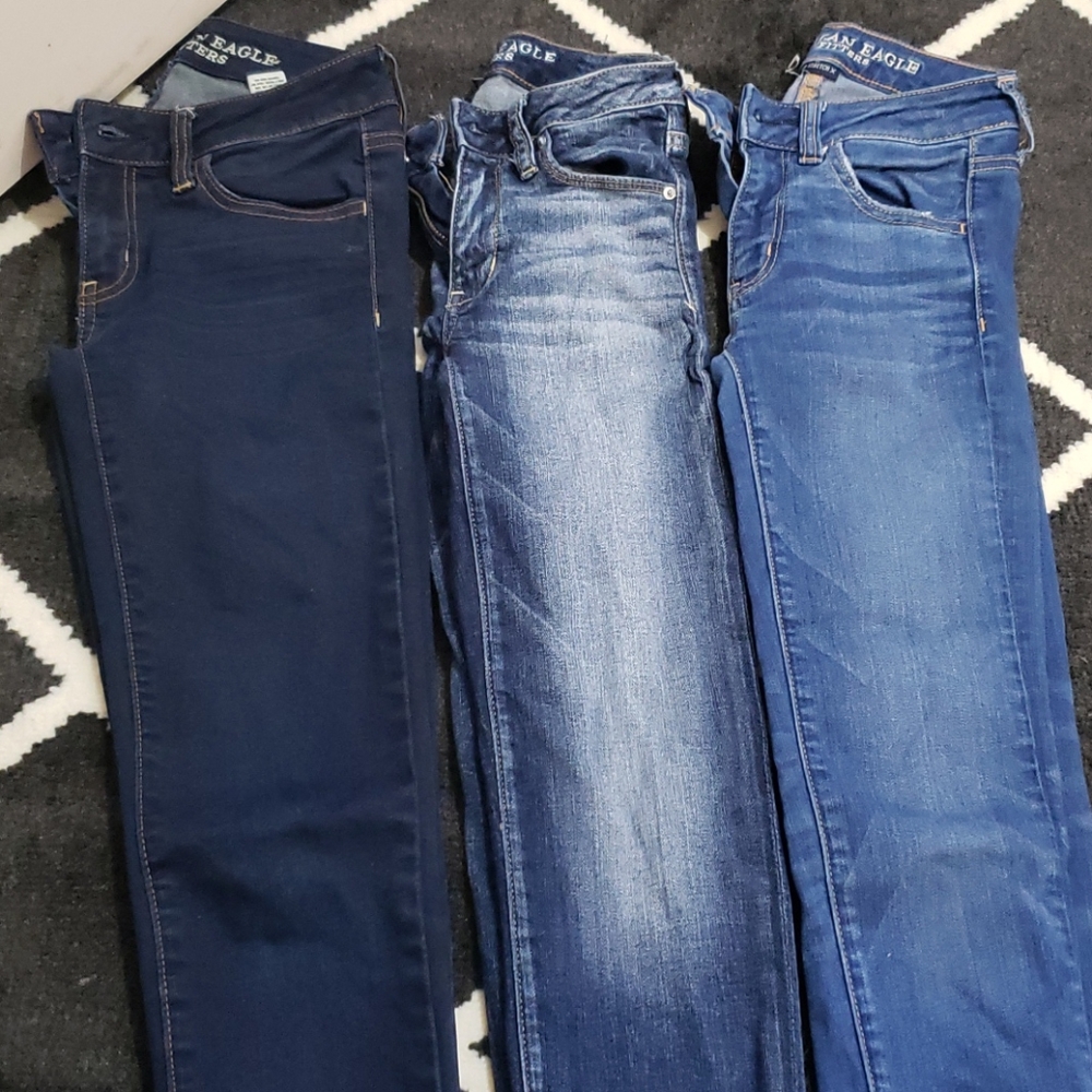 Lot of 3 American Eagle jeans